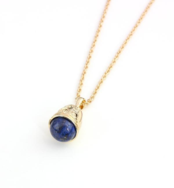 Fashion Natural Stone Pendant Necklace Charm Jewelry K Gold Plating Chain Pendant Necklace For Women