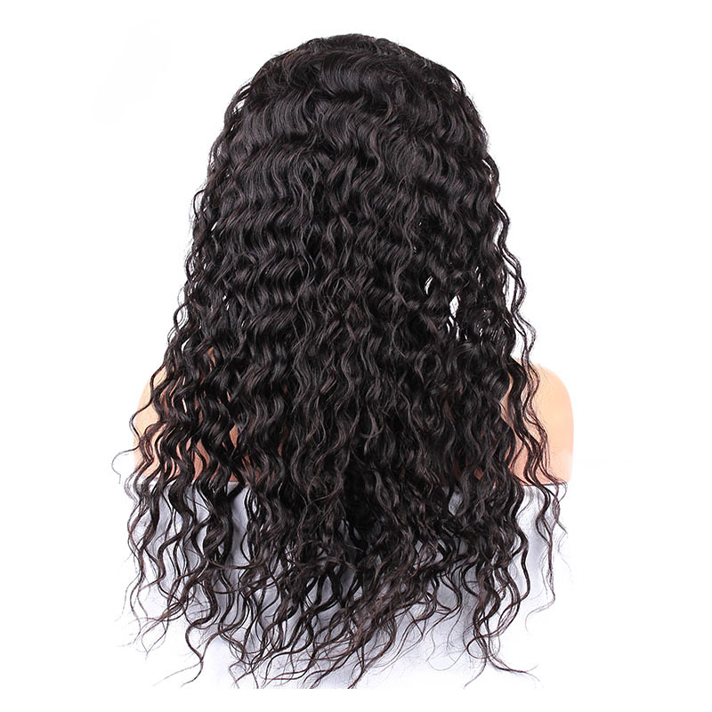 8A Brazilian Human Hair 360 Lace Frontal Wigs Deep Wave Curly Glueless Pre Plucked hd front Wig For Black Women 180% denstiy diva1