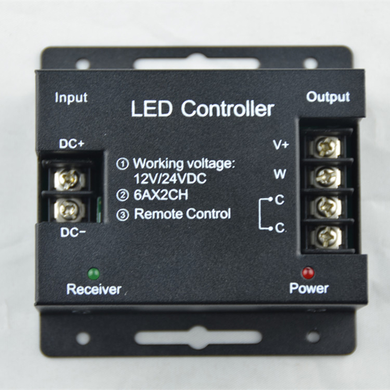 DC12-24V touch LED Light Dimmer 12A 2Channels Controllor Two Color Lamp Controller for 5050 3528 Led Strip light