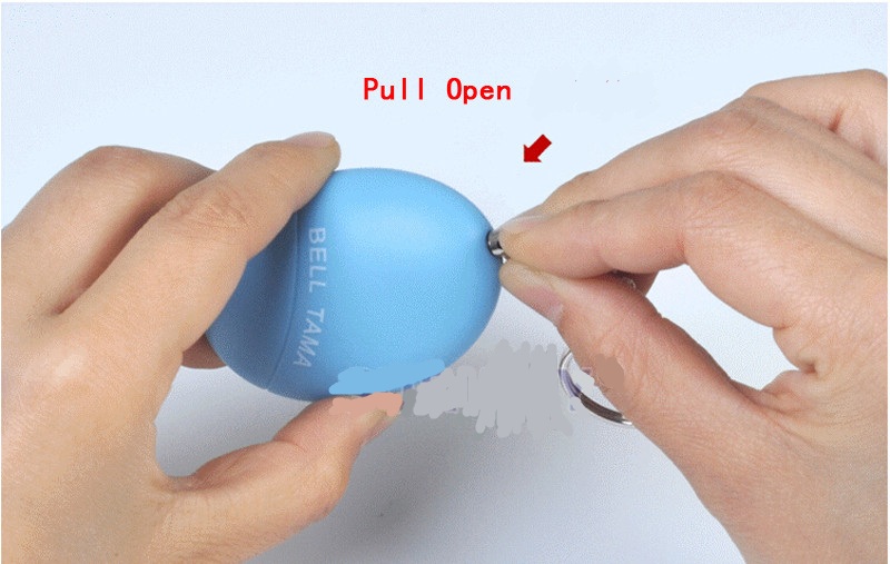 Self Defense Alarm Egg Shape Girl Women Anti-Attack Anti-Rape Security Protect Alert Personal Safety Scream Loud Keychain Alarm