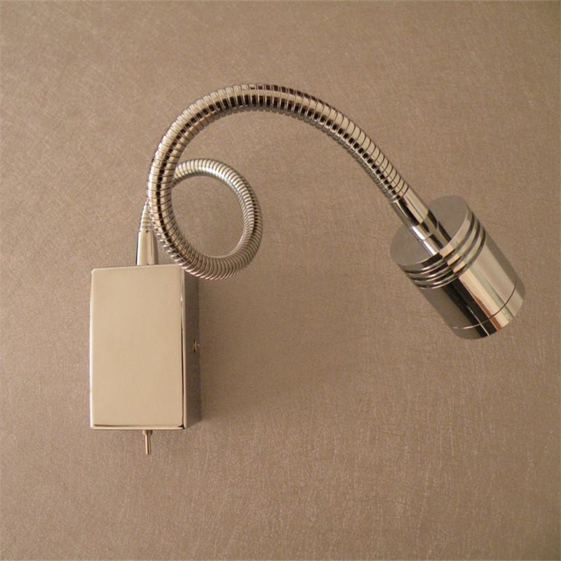 Topoch Side Wall Lamps Chrome Finish Flexible Arm Bright Healthy Light 200LM 3W CREE LED 35000hrs life AC100-240V or DC12V 24V
Topoch Side Wall Lamps Chrome Finish Flexible Arm Bright Healthy Light 200LM 3W CREE LED 35000hrs life AC100-240V or DC12V 24V