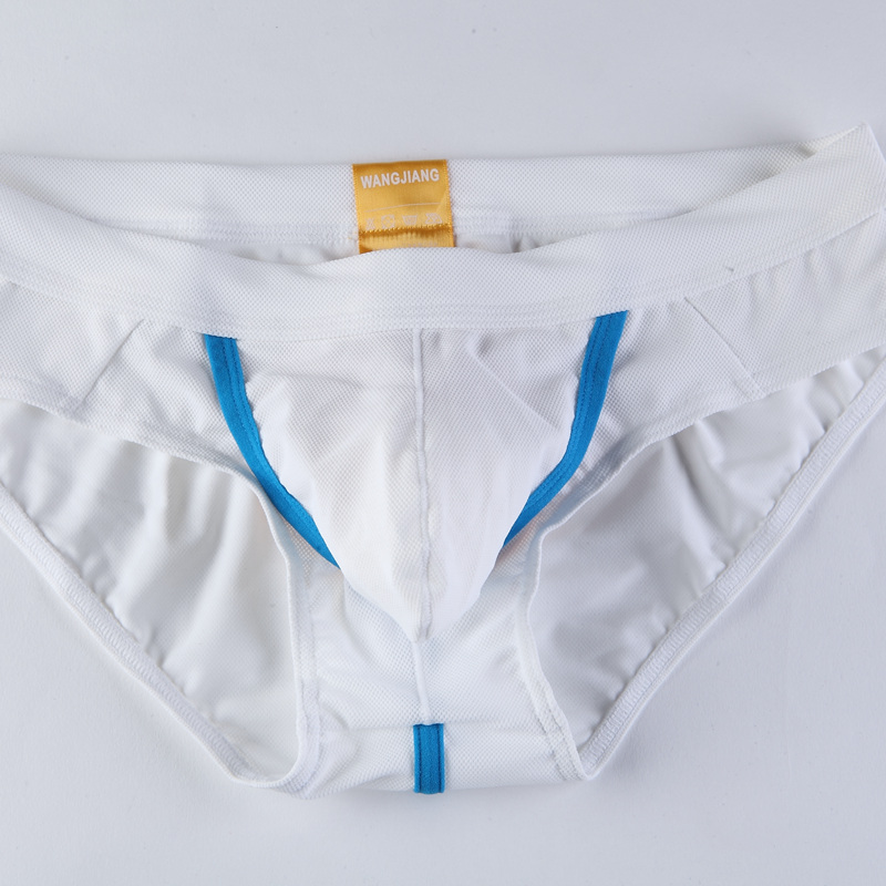 WJ Brand Men Underwear Mesh Men039s Briefs Sexy Movable Open Sheath Pouch Penis Enhancing Underwear Men Gay Bulge Jockstrap Cue8665574