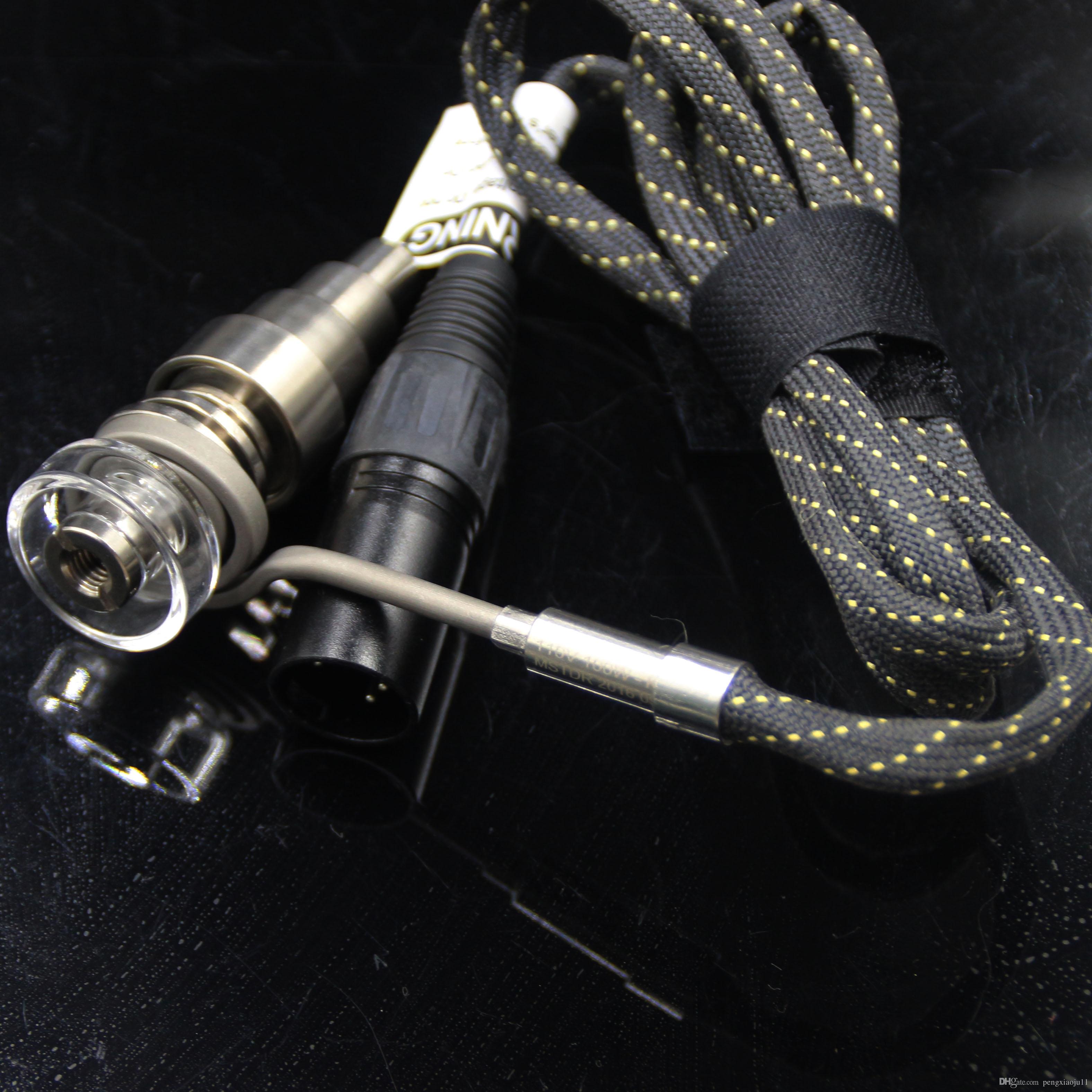 Newest 10mm/14mm/18mm male and female adjustable Titanium Quartz nail Hybrid Dnail Fit flat 10mm/16mm/20mm Heater Coil DNail