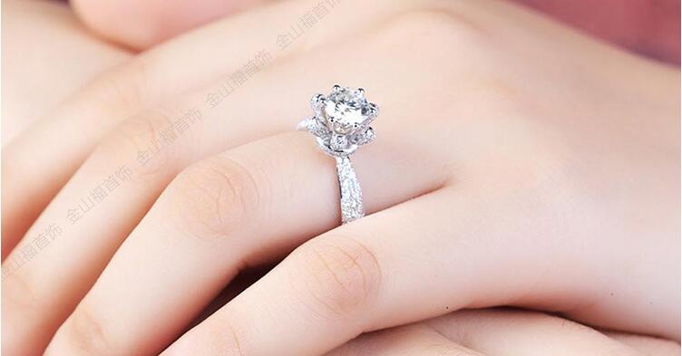 2017 New Hot Luxury Jewelry 6MM Round Cut Topaz 925 Sterling Silver CZ Diamond Solitaire Wedding Engagement Women Band Ring Gift Size 5-11
