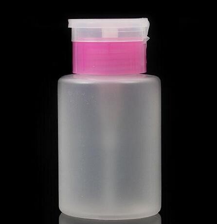 150ML Pump Polish Dispenser Bottle Nail Art Remover UV GEL Cleaner XB