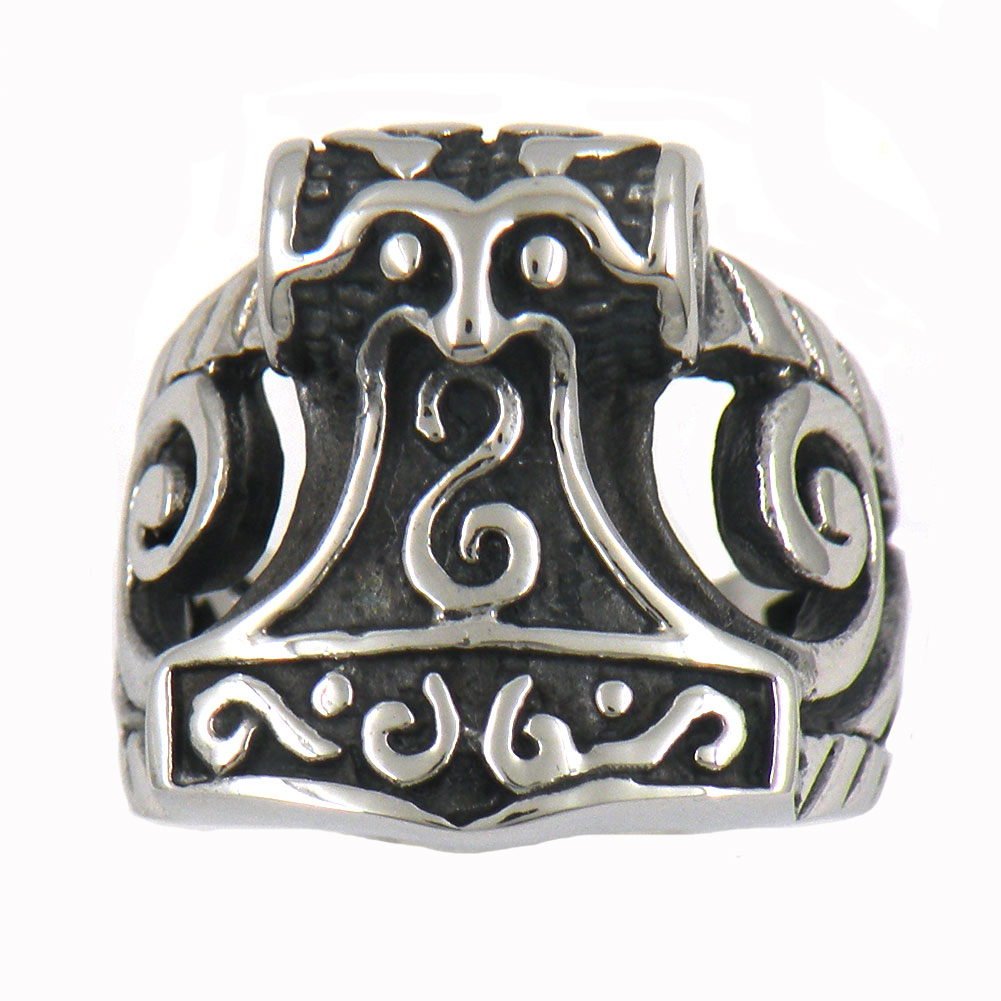 FANSSTEEL stainless steel vintage mens or wemens jewelry SPLIT SHANK THORS HAMMER RING TOOL RING 11W89
FANSSTEEL stainless steel vintage mens or wemens jewelry SPLIT SHANK THORS HAMMER RING TOOL RING 11W89