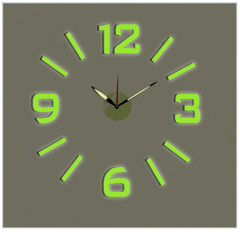 Wholesale- Innovative DIY wall clock home decoration wall clock luminous clock