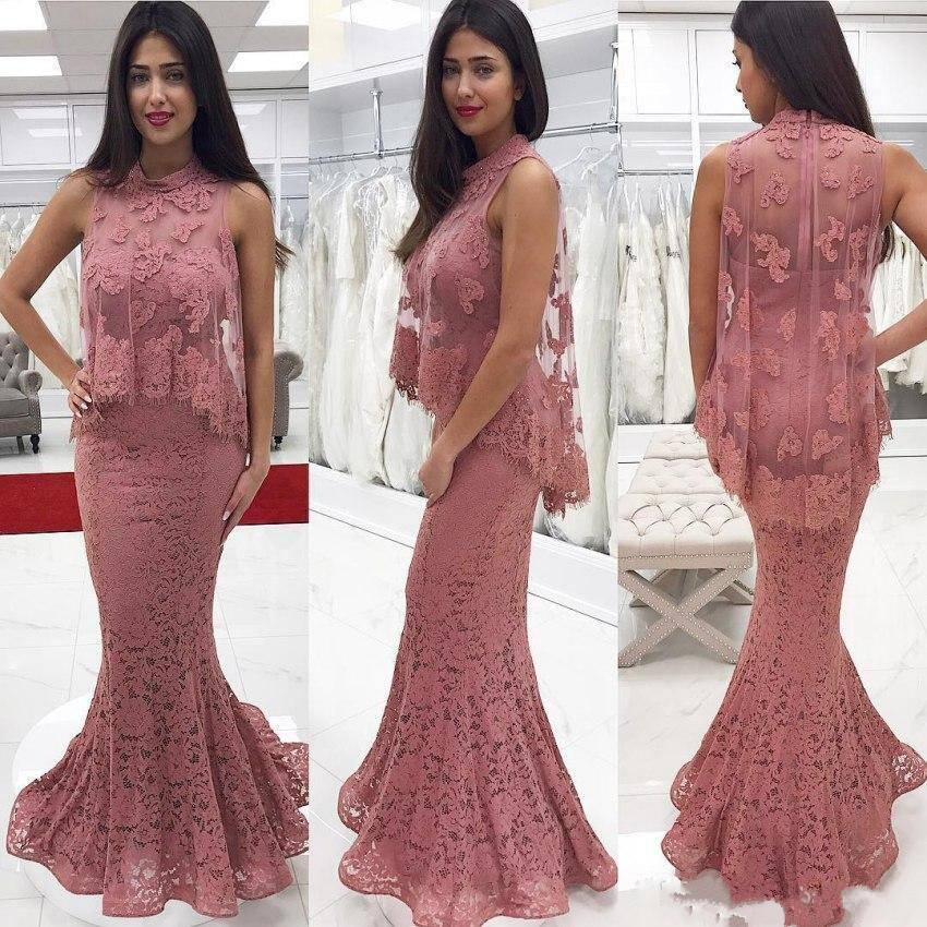 Pink Lace Appliqued Mermaid Evening Dresses High Neck Formal Dress With Sheer Capes Sheath Vestidos De Fiesta, Gold
Pink Lace Appliqued Mermaid Evening Dresses High Neck Formal Dress With Sheer Capes Sheath Vestidos De Fiesta, Gold