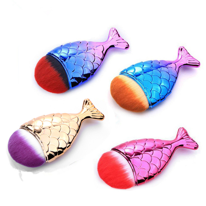Mermaid Makeup Brushes Foundation Powder Contour Fish Scales Synthetic Hair Beauty Cosmetics Make up Brush Tools
Mermaid Makeup Brushes Foundation Powder Contour Fish Scales Synthetic Hair Beauty Cosmetics Make up Brush Tools
