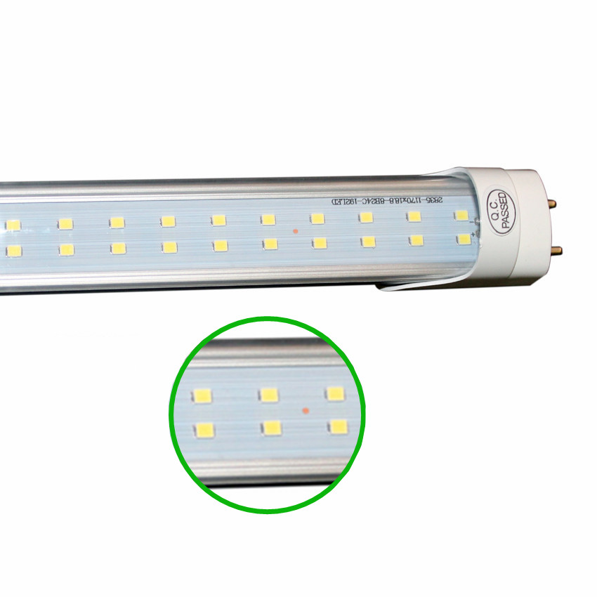 FEDEX SHIP LED T8 Tube 4FT 28W 2835 G13 FA8 R17D 192LEDS Light Lamp Bulb 4 feet 120CM Double row led lighting fluorescent - view 5