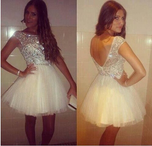 Shining Beaded Backless Homecoming Dresses Sheer Bateau Neck Short Prom Gowns With Cap Sleeves Mini Tulle Sequins Formal Cocktail Dress, Fuchsia
Shining Beaded Backless Homecoming Dresses Sheer Bateau Neck Short Prom Gowns With Cap Sleeves Mini Tulle Sequins Formal Cocktail Dress, Fuchsia
