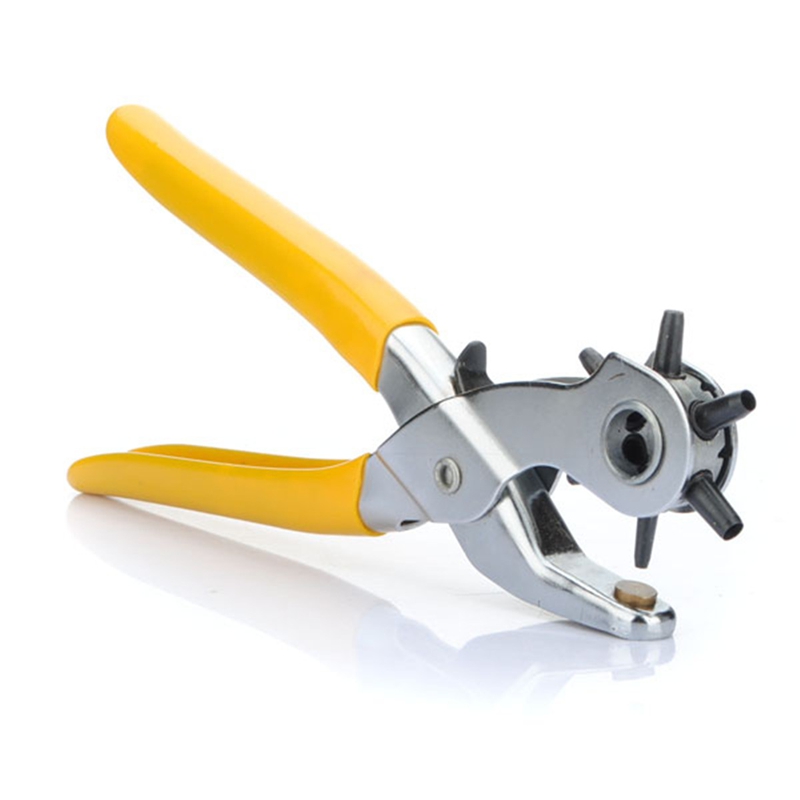 6 Size Revolving Leather Strap Watch for Band Belt Hole Punch Puncher Hand Plier Watch Repair Tool