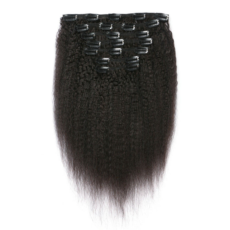 Mongolian Kinky Straight Clip Human Hair Extensions 7pcs Lot Virgin Human Clip In Hair Extensions G-EASY
Mongolian Kinky Straight Clip Human Hair Extensions 7pcs Lot Virgin Human Clip In Hair Extensions G-EASY