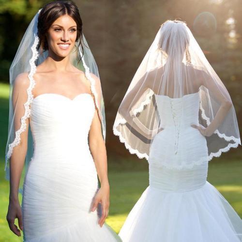 1 Layer White Ivory Elbow Length Lace Edge Bride Wedding Bridal Veil + Comb elegant lace wedding the bride wedding veil comb free shipping, Black
1 Layer White Ivory Elbow Length Lace Edge Bride Wedding Bridal Veil + Comb elegant lace wedding the bride wedding veil comb free shipping, Black