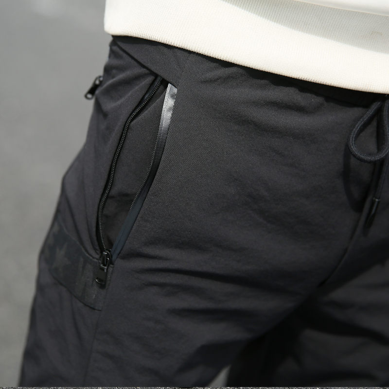 Wholesale- Men's Casual Pants High Quality Joggers Hip Hop Foot Beam Trousers Male Elastic Army Green Sweatpants Solid Pantalones DT-076
