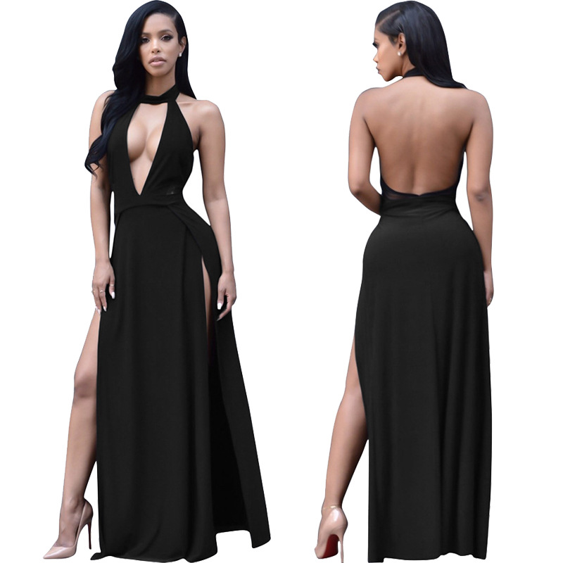 Aged Draped Back Slit Dress Sexy Long Dresses Summer Ladies Sleeveless V Neck Backless Cut Out Split Shift Maxi Dress Discount Store, White;black
Aged Draped Back Slit Dress Sexy Long Dresses Summer Ladies Sleeveless V Neck Backless Cut Out Split Shift Maxi Dress Discount Store, White;black