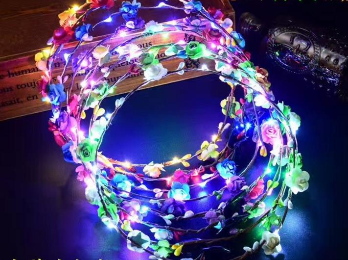 Led Flower Wreath Headband Crown Festival Floral Garland Bohemia for Park Wedding Headdress Glow Hair Band Hen Party favor Decor, Multi-color
Led Flower Wreath Headband Crown Festival Floral Garland Bohemia for Park Wedding Headdress Glow Hair Band Hen Party favor Decor, Multi-color