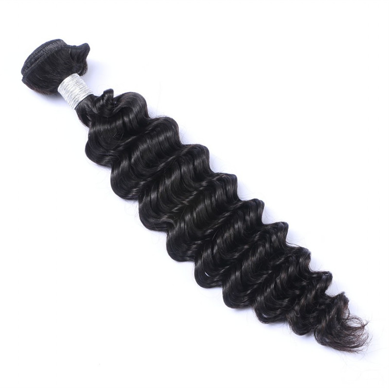 Wholesale Price Natural Color Brazilian Hair Deep Wave 100% Human Hair Remy Hair Extension 100G Per Piece