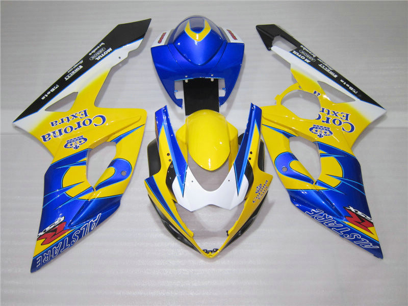Injection molding TOP selling fairing kit for Suzuki GSXR1000 05 06 blue yellow fairings set GSXR1000 2005 2006 OT13, Same as picture
Injection molding TOP selling fairing kit for Suzuki GSXR1000 05 06 blue yellow fairings set GSXR1000 2005 2006 OT13, Same as picture