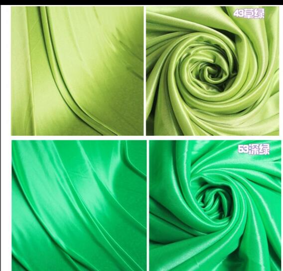 Silk fabric wedding backdrop Width 150CM/59inch Satin Fabric Decoration Solid Color Cloth/Performance Clothing Fabrics Clothing Lining WT017