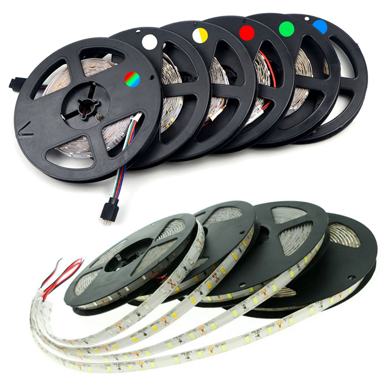 High Brightness Led Strip Lights SMD 5050 2835 5630 DC12V Flexible Leds Strips Light Waterproof 60LED/Meter 300LED 5Meter/Roll IP65 IP20 IP44 Rope Lam