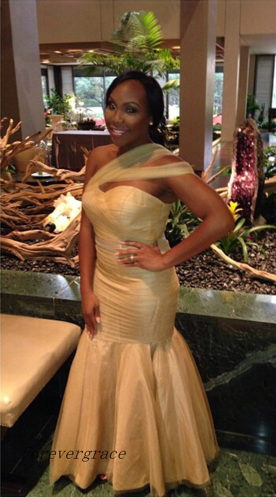 New Cheap Long Mermaid Tulle Arabic African Bridesmaid Dress One Shoulder Maid of Honor Dress Wedding Guest Gown Custom Made Plus Size