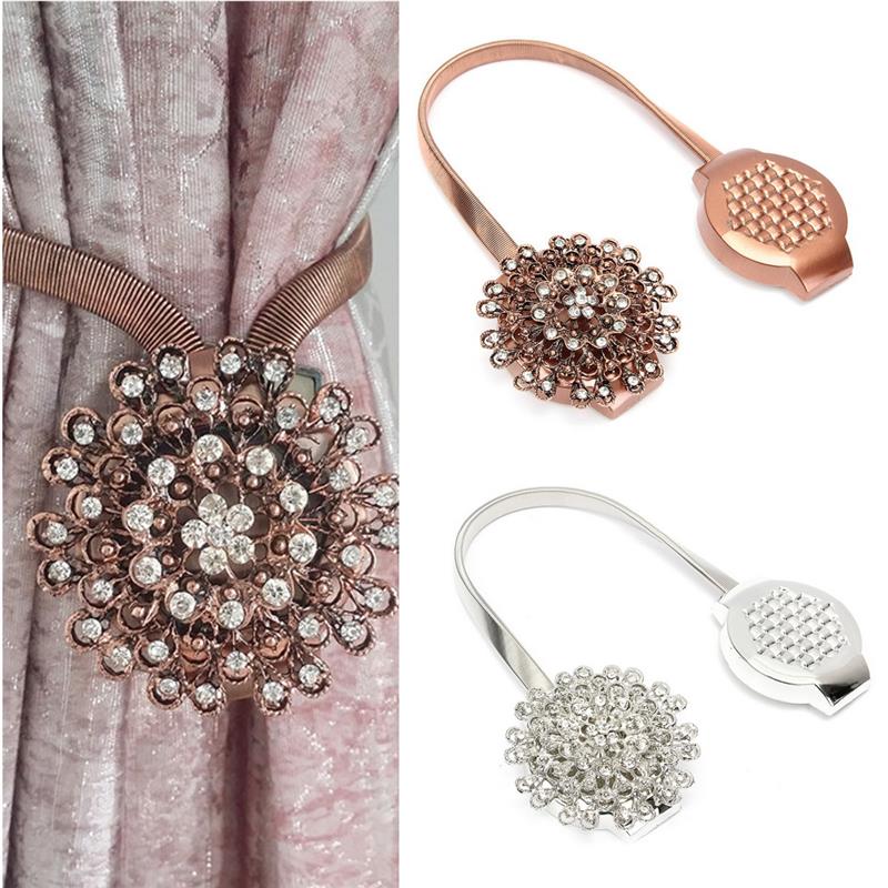 Curtain Magnetic Tieback Flower Shape Rhinestones Spring Magnet Curtains Buckle Window Screening Ball Clip Holder Accessories, Red
Curtain Magnetic Tieback Flower Shape Rhinestones Spring Magnet Curtains Buckle Window Screening Ball Clip Holder Accessories, Red