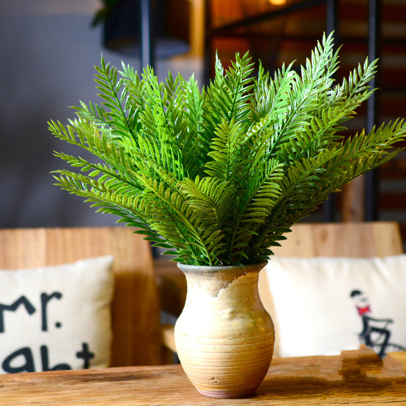 Artificial Fern Plant DIY Plastic Grass Home Furnishings Potted Plants Gardening Accessories, Green
Artificial Fern Plant DIY Plastic Grass Home Furnishings Potted Plants Gardening Accessories, Green