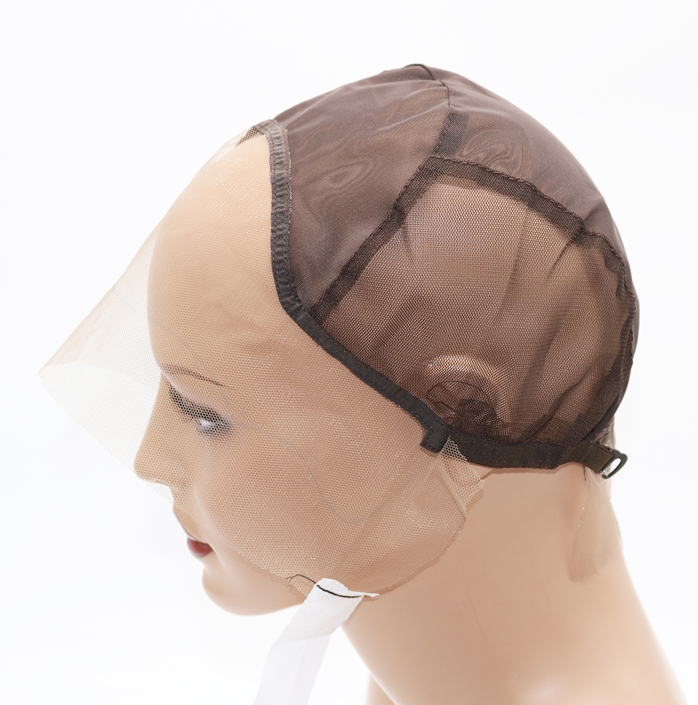 DIY Wig Making Caps French Kind of Lace Front Wig Weaving Medium Brown Cap with adjustable Strap for Making Wigs5965885