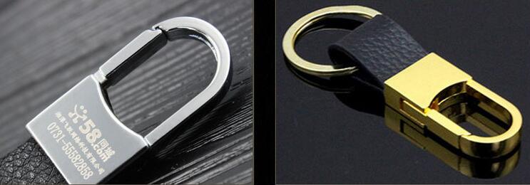 Men 's leather car metal keychain gifts creative key chain opening small gifts custom LOGO KR021 Keychains mix order 20 pieces a lot