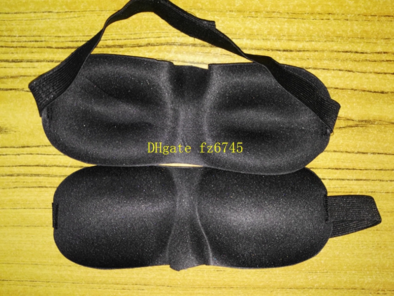 Fast Shipping Newest 3D Sleep mask eyemask Travel 3D Sponge Eye MASK Black Sleeping Eye Mask Cover For health care