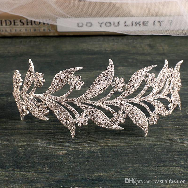 INS Leaf Rhinestones Crowns For Wedding Bride For Bridal Hair Accessories Queen Girls Party Wedding Accessories Jewelry Crown Free Shipping, Silver
INS Leaf Rhinestones Crowns For Wedding Bride For Bridal Hair Accessories Queen Girls Party Wedding Accessories Jewelry Crown Free Shipping, Silver