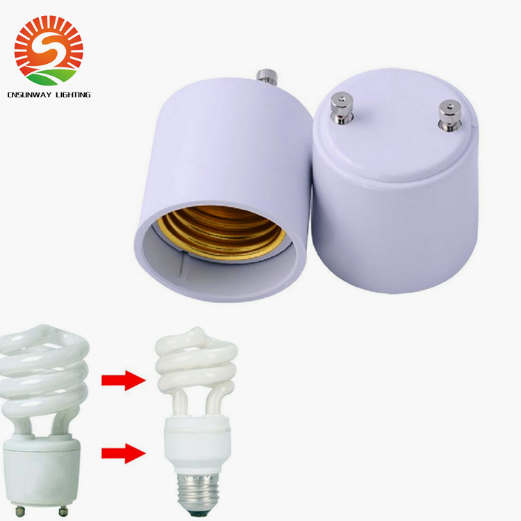In Stock!! GU24 to E26 GU24 to E27 Lamp Holder Converter Base Bulb Socket Adapter Fireproof Material LED Light Adapter Converter
In Stock!! GU24 to E26 GU24 to E27 Lamp Holder Converter Base Bulb Socket Adapter Fireproof Material LED Light Adapter Converter