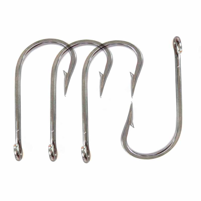 50pcs Fishing Hooks Saltwater Large Giant and Alligator Hooks Extra Strong 420 Stainless Steel Fishing Hook