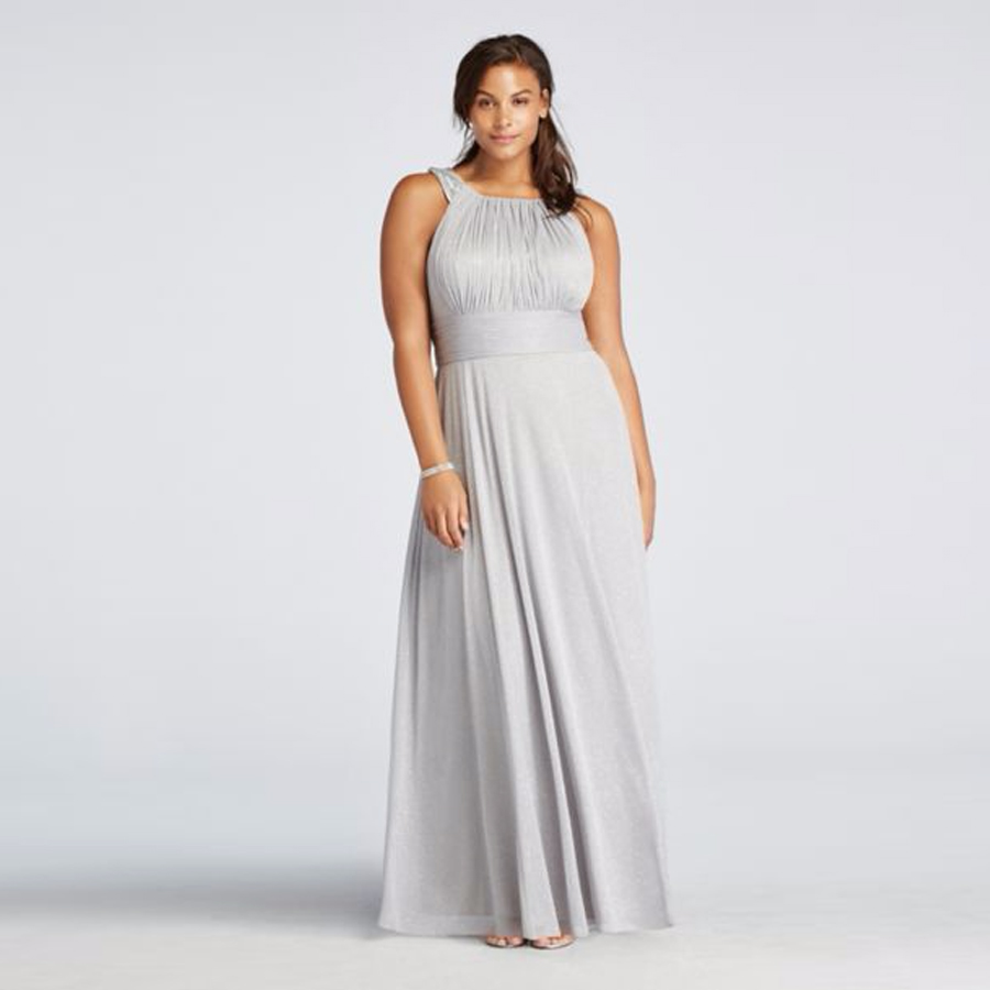 Sleeveless Glitter Jersey Dress with Beaded Straps 755153D Silver Sexy Mother of the Bridal Dres Wedding Party Dress Formal Dresses
Sleeveless Glitter Jersey Dress with Beaded Straps 755153D Silver Sexy Mother of the Bridal Dres Wedding Party Dress Formal Dresses