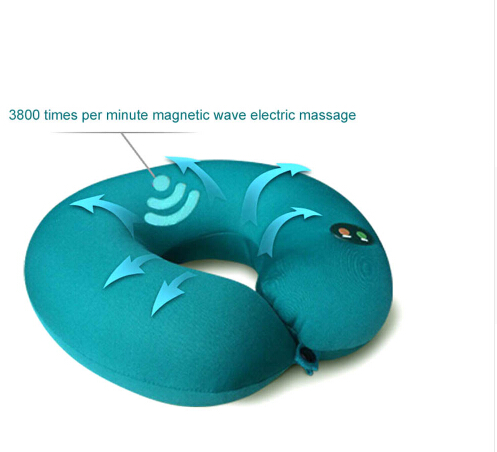 new arrival neck pillow massage electric U-shaped massage pillow cervical vibration massage neck pillows free shipping