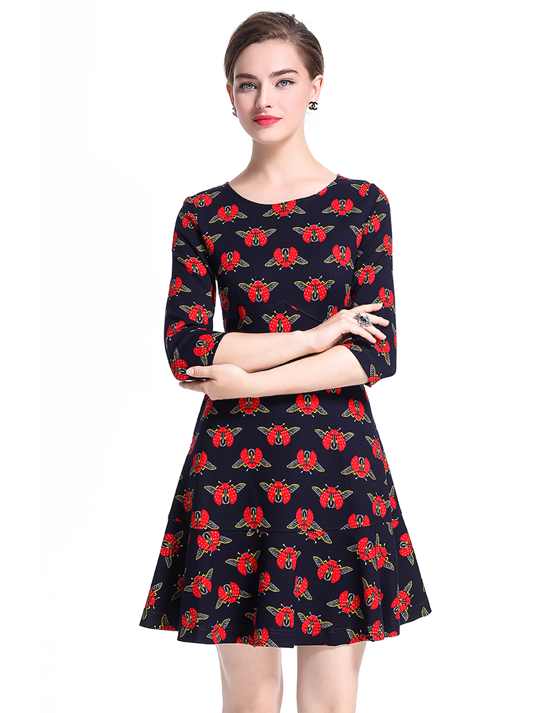 Fashion Animal Print Women A-Line Dress Half Sleeve Dresses 0917180, As pictures
Fashion Animal Print Women A-Line Dress Half Sleeve Dresses 0917180, As pictures