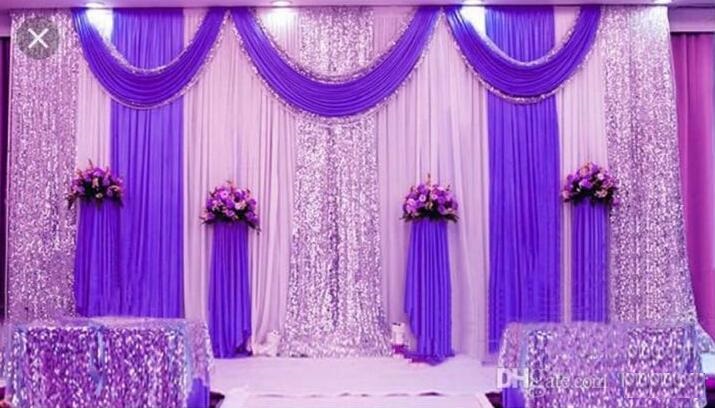 3*6m Wedding Party Stage Celebration Background Satin Curtain Drape Pillar Ceiling Backdrop Marriage decoration Veil WT016