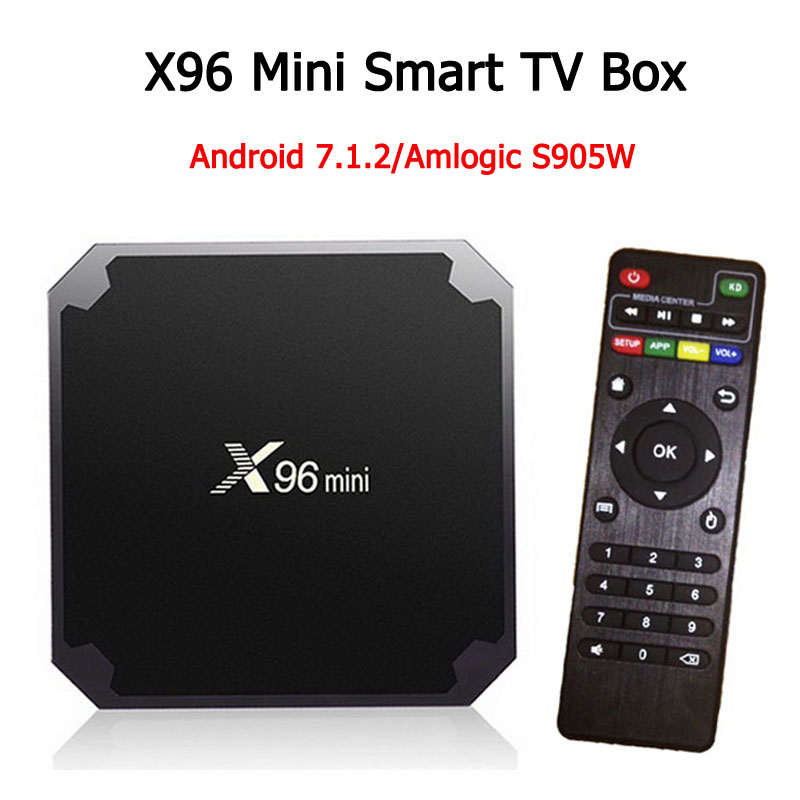 

X96 mini Android 9 TV Box 2GB 16GB Amlogic S905W Quad Core 100M Lan 2.4G WiFi 4K VP9 HDR10 Smart media player