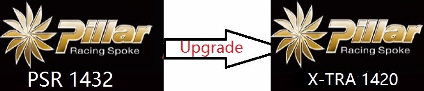 Cost for upgrade the spokes from Pillar 1432 to Pillar 1420 spokes upgrade Extra Fee when you buy a wheelset
Cost for upgrade the spokes from Pillar 1432 to Pillar 1420 spokes upgrade Extra Fee when you buy a wheelset