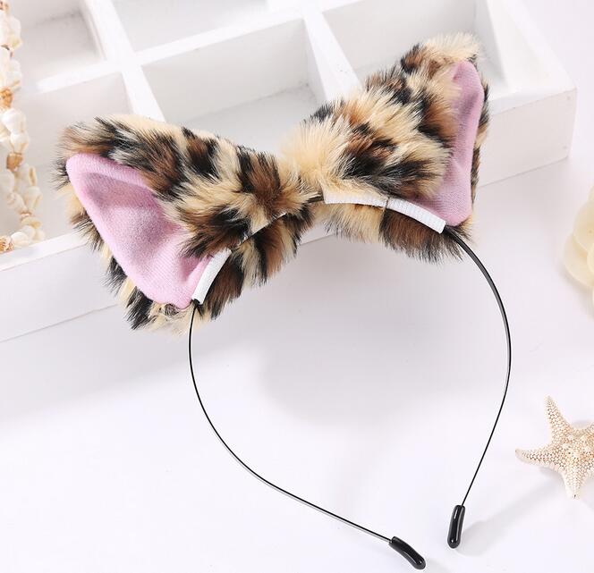 Hair Accessories Girl Cute Cat Fox Ear Long Fur Hair Headband Anime Cosplay Party Costume G347