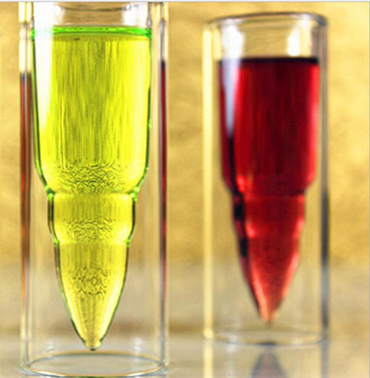 Double Layer Glass Bullet Cup Clear Beer Mug Designs Kitchen Accessories Vodka whisky white wine Bar Wine Glasses KKA1867
Double Layer Glass Bullet Cup Clear Beer Mug Designs Kitchen Accessories Vodka whisky white wine Bar Wine Glasses KKA1867
