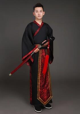 Men's wear of the han dynasty costume of han dynasty Crown prince Stage costume