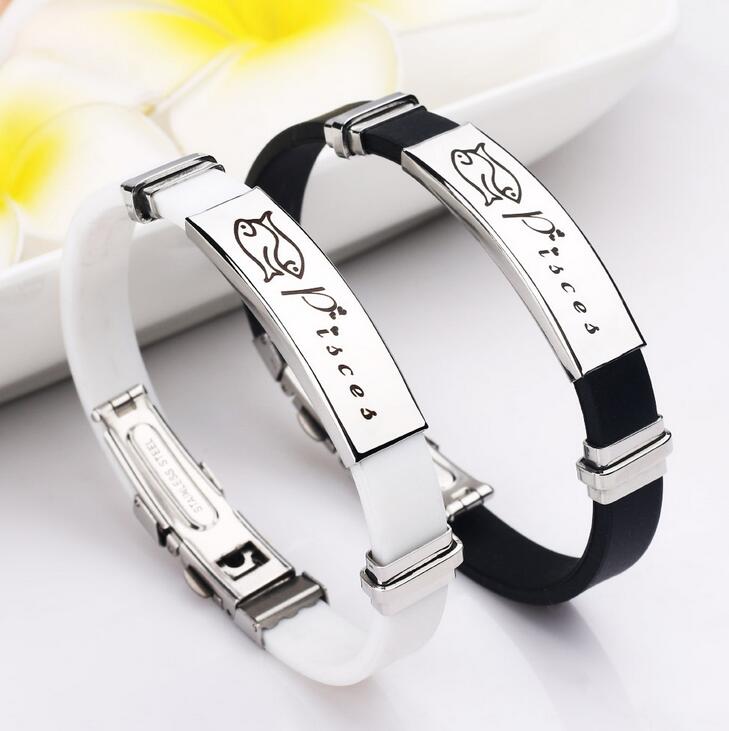 Good A++ Twelve Constellation Couples Bracelet Tide Bracelet Sweet Jewelery FB308 mix order 20 pieces a lot Charm Bracelets