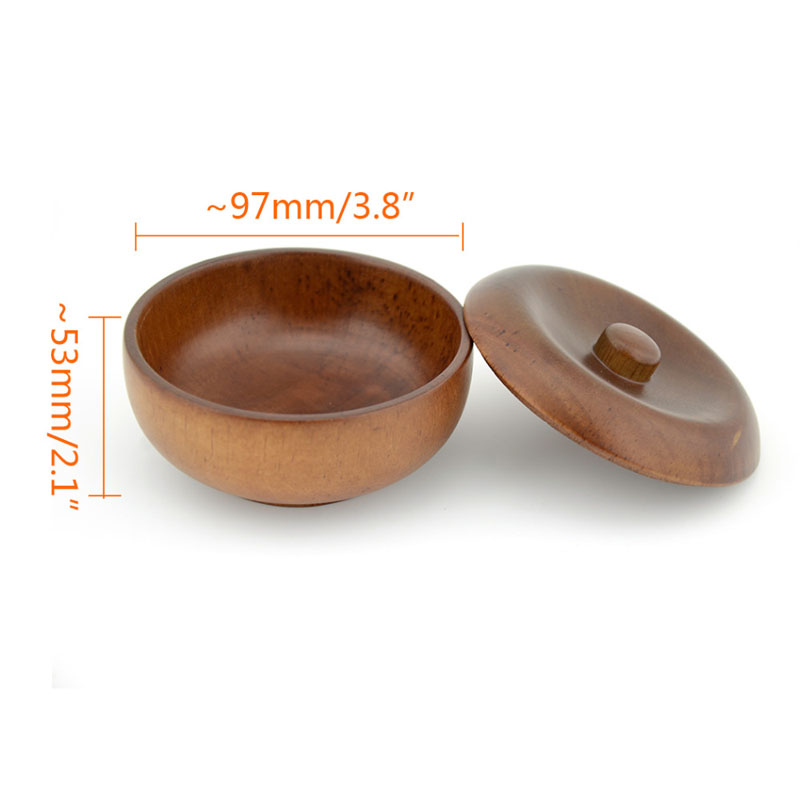 Men's Shaving Brush Bowl Mug with Cover for Shave Cream Soap Razor Brush Male Face Cleaning Soap Wooden Shaving Bowl Cup ZA2975