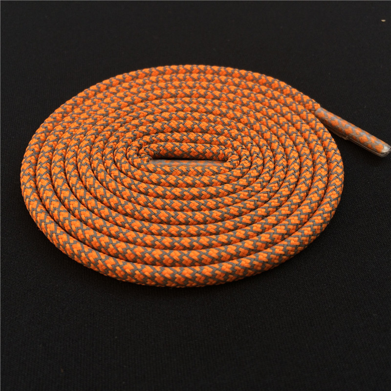 Weiou Multicolored Round Rope 3M Reflective Shiny Light Runner Shoe Laces Visible Safety Shoelaces Custom Shoestrings 140cm