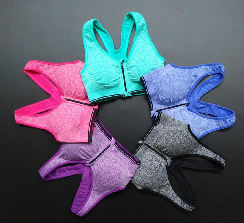 Women Cotton Yoga Fitness bras Workout Tank Top Seamless Racerback Gym Sports Bra zipper top women's underwear, Gray
Women Cotton Yoga Fitness bras Workout Tank Top Seamless Racerback Gym Sports Bra zipper top women's underwear, Gray