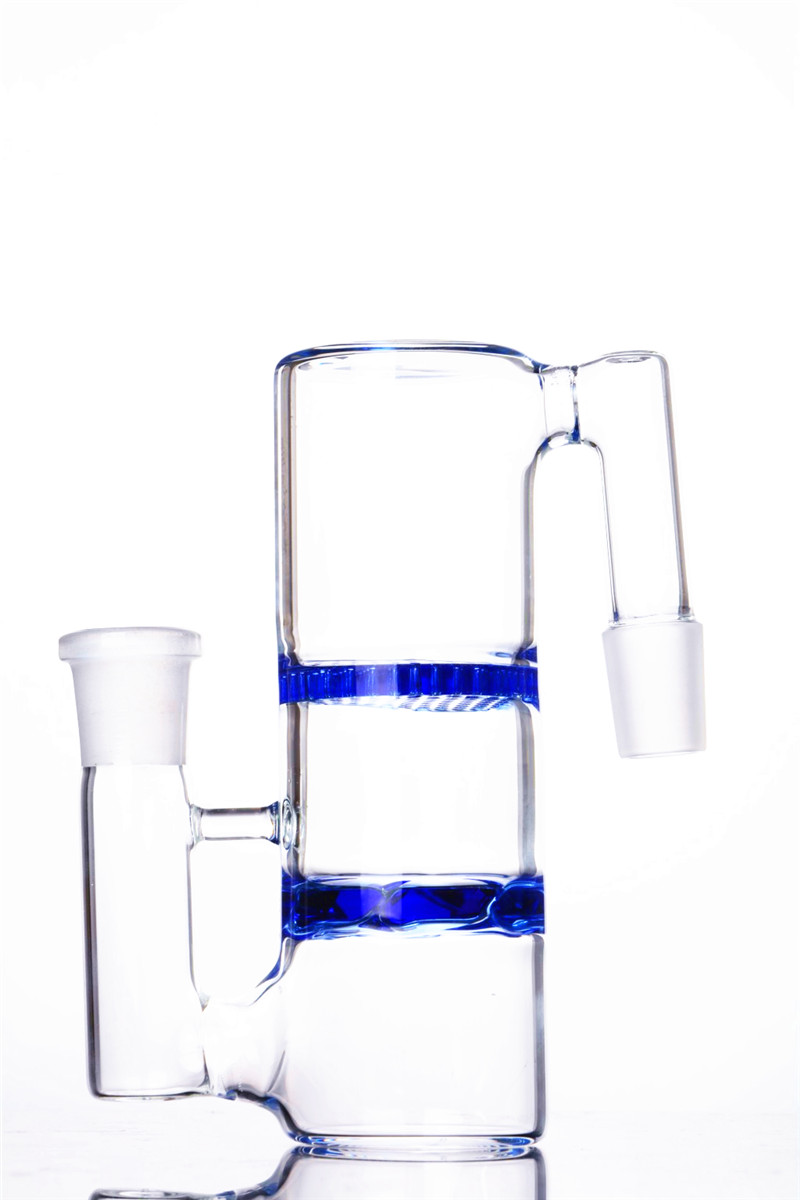 18mm Glass Ash Catcher for Bongs with Colored Double Honeycomb Percolator 5.5 Inches and 18mm Joint
18mm Glass Ash Catcher for Bongs with Colored Double Honeycomb Percolator 5.5 Inches and 18mm Joint