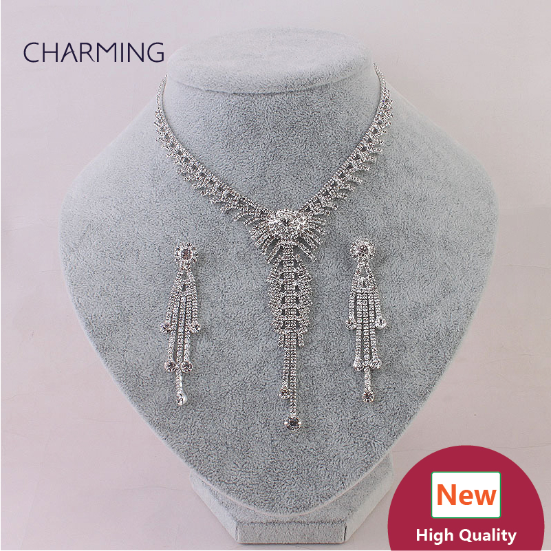 Necklaces for women and earrings 2 pcs Bridal jewelry sets Imitation jewellery charms style New fashion jewelry Wholesale sellers online
Necklaces for women and earrings 2 pcs Bridal jewelry sets Imitation jewellery charms style New fashion jewelry Wholesale sellers online