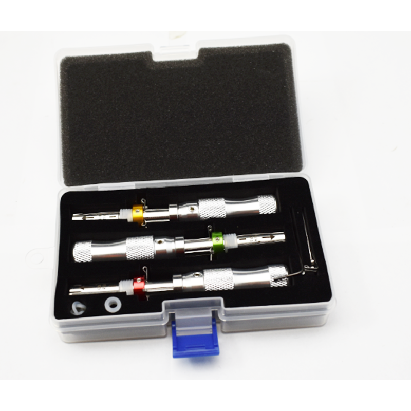 KLOM 3pcs/set 7 Pin Advanced Tubular Lock Pick 7.0mm,7.5mm,7.8mm Lengthened Open Door Locksmith